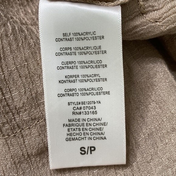 Anthropologie Eri + Ali Ruffle Mixed Media Sweater Layer Long Sleeve Loose Knit - Picture 8 of 16